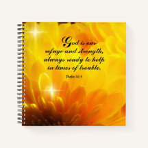 Psalm 46:1 Spiraal Notitieboek