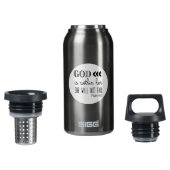 Psalm 46:5 aluminium geïsoleerde waterfles (Voorkant)