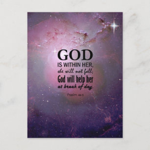 Psalm 46:5 briefkaart