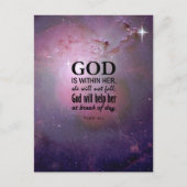 Psalm 46:5 briefkaart (Voorkant)