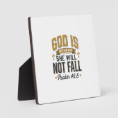 Psalm 46_5 Christelijke typografie Vector Fotoplaat (Voorkant)