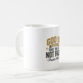 Psalm 46_5 Christelijke typografie Vector Koffiemok (Voorkant links)