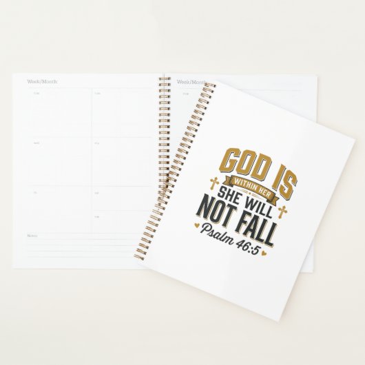 Psalm 46_5 Christelijke typografie Vector Planner (Display)