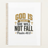 Psalm 46_5 Christelijke typografie Vector Planner (Voorkant)