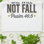 Psalm 46_5 Christelijke typografie Vector Theedoek (Gevouwen)