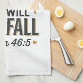 Psalm 46_5 Christelijke typografie Vector Theedoek (Quarter Fold)