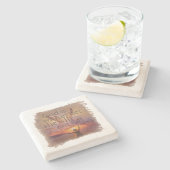 PSALM 46:5 - Coaster Stenen Onderzetter (Zijkant)