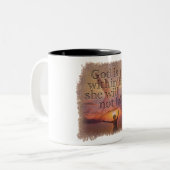 PSALM 46:5 - Coffee Mug Tweekleurige Koffiemok (Voorkant links)