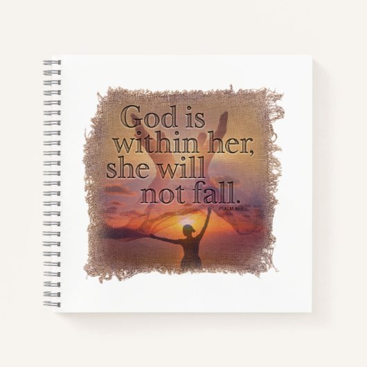 PSALM 46:5 - Dagboek Notitieboek (Voorkant)