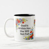 Psalm 46:5 GOD Is Binnen Haar Christelijke Mok (Links)