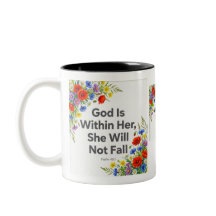Psalm 46:5 GOD Is Binnen Haar Christelijke Mok