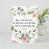 Psalm 46:5, God is binnen haar, de Kunst van de Sc Kaart (Staand voorkant)