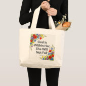  Psalm 46:5 God Is Binnen Haar ONTWERP Grote Tote Bag (Voorkant (product))
