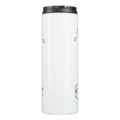 Psalm 46:5 God is in haar Schriftbloem Thermosbeker (Achterkant)