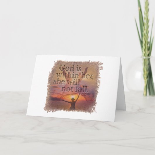 PSALM 46:5 - Greeting Card Bedankkaart (Voorkant)