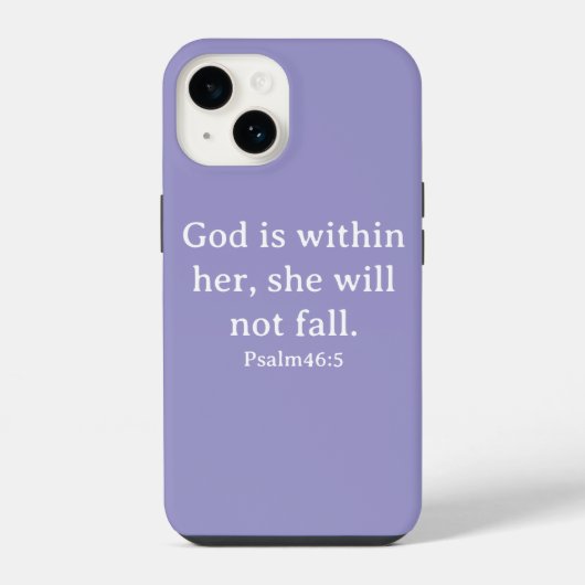 Psalm 46:5 - Hoesje voor Telefoon iPhone Hoesje (Achterkant)