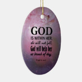 Psalm 46:5 keramisch ornament (Rechts)
