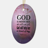 Psalm 46:5 keramisch ornament (Links)