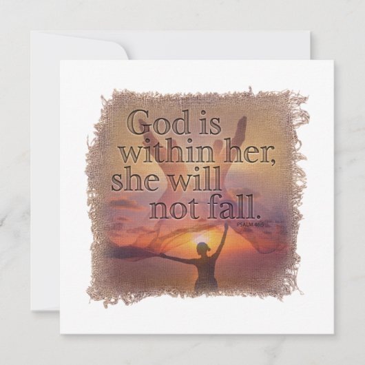 PSALM 46:5 - Personalized Notecard Notitiekaartje (Voorkant)