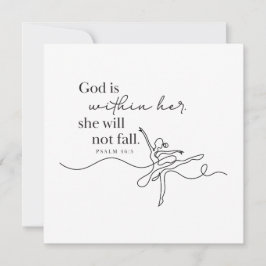 PSALM 46:5 - Persoonlijke Notitiekaart Notitiekaartje