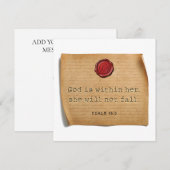 PSALM 46:5 - Persoonlijke Notitiekaart Notitiekaartje (Voorkant / Achterkant)