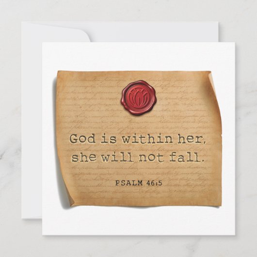 PSALM 46:5 - Persoonlijke Notitiekaart Notitiekaartje (Voorkant)