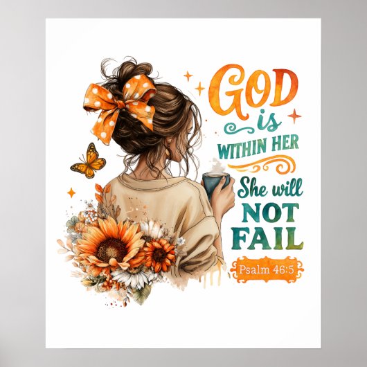 Psalm 46:5 poster (Voorkant)