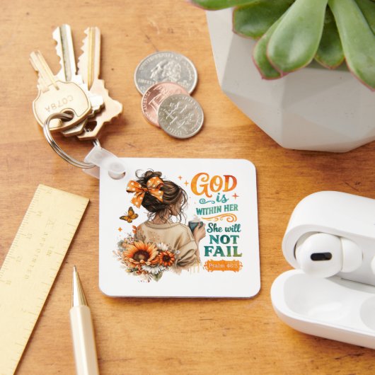 Psalm 46:5 sleutelhanger (Bureau)