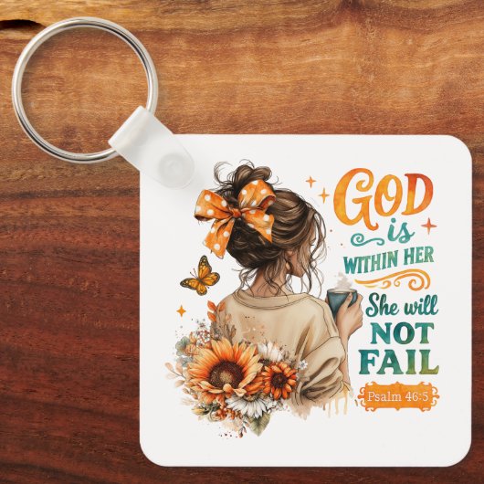 Psalm 46:5 sleutelhanger (Voorkant)