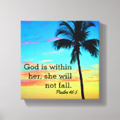Psalm 46:5 Verpakt Canvas (Voorkant)