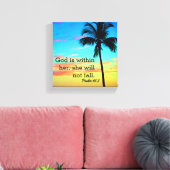 Psalm 46:5 Verpakt Canvas Afdruk (Insitu (Woonkamer))