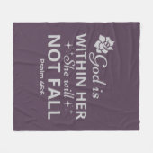 Psalm 46:6 Moederdag Bijbel Verse Deken (Voorkant (Horizontaal))