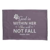 Psalm 46:6 Moederdag Bijbelvers Kussenslopen (Voorkant-Links)