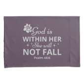 Psalm 46:6 Moederdag Bijbelvers Kussenslopen (Voorkant-Rechts)