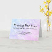 Psalm 46: Bid voor U Christelijke bemoediging Kaart (Gele Bloem)