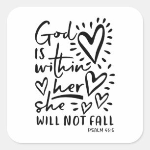 Psalm 46 Bijbel Verse Sticker