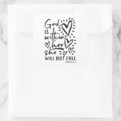 Psalm 46 Bijbelvers Sticker (Tas)