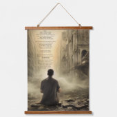 Psalm 46, gebed te midden van vernieling hangend wandkleed (Voorkant)