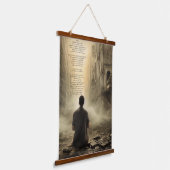 Psalm 46, gebed tegen vernietiging hangend wandkleed (Gebogen)