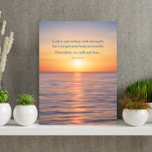 Psalm 46 God is ons toevluchtsoord Wall Art Poster