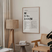 Psalm 46 Minimalistisch Christelijk Poster