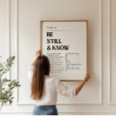 Psalm 46 Minimalistisch Christelijk Poster