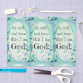 Psalm 46 nog steeds roze Floral Tissuepapier (Craft)