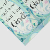 Psalm 46 Rustig Roze Bloemmotief Tissuepapier (Detail)