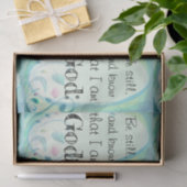 Psalm 46 Rustig Roze Bloemmotief Tissuepapier (Geschenk)