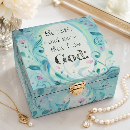 Psalm 46 Rustig Roze Bloemmotief Tissuepapier