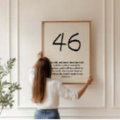 Psalm 46: Wees stil en ken het Christelijke Poster