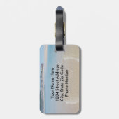 Psalm 46 Wees stil en weet dat Ik GOD ben, Zeezich Bagagelabel (Achterkant verticaal)