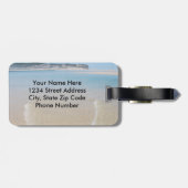 Psalm 46 Wees stil en weet dat Ik GOD ben, Zeezich Bagagelabel (Achterkant horizontaal)