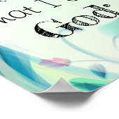 Psalm 46 Wees stil en weet Roze bloem Poster (Hoek)
